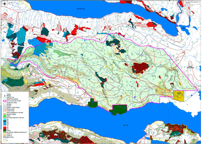 Port Alberni Community Forest - Sproat Area Map (East Area)